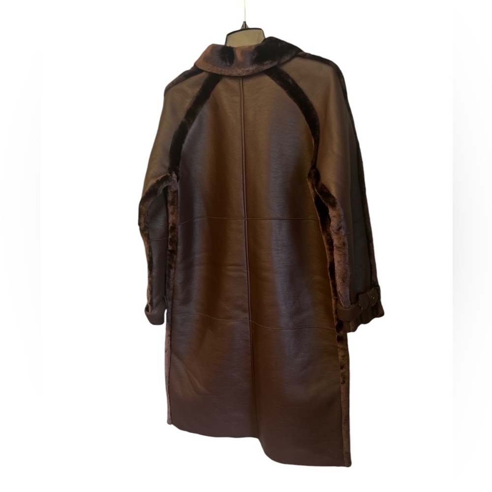 Rebecca Minkoff Women’s Shearling Lined Leather Coat - Picture 6 of 15